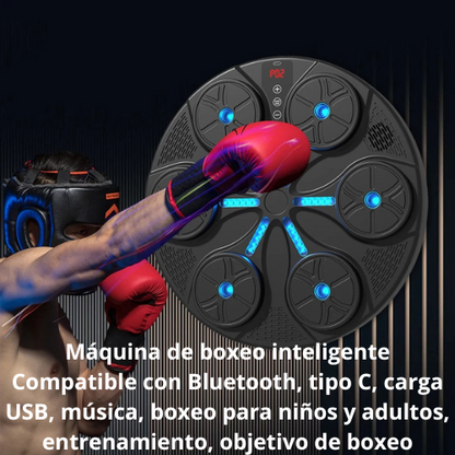 Máquina de boxeo inteligente + guante negro